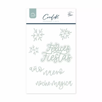 Troquel Felices Fiestas Snowflake Cocoloko