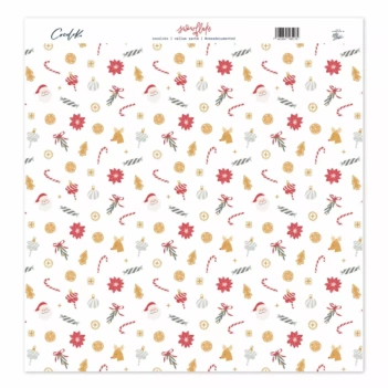 Papel vellum Santa Snowflake Cocoloko 30x30cm