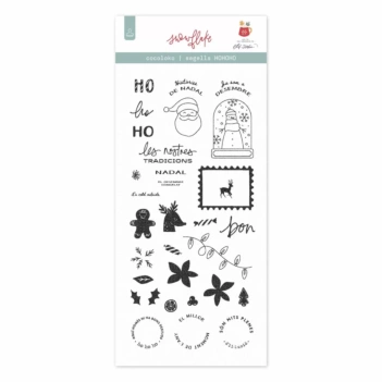 Set de sellos Hohoho Catalán Snowflake Cocoloko