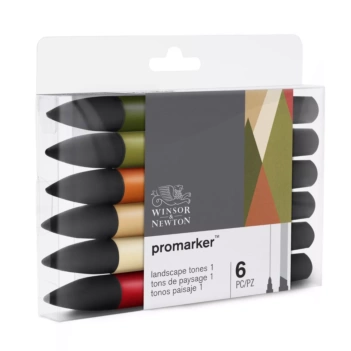 Set 6 Promarker Tonos Medios Winsor and Newton