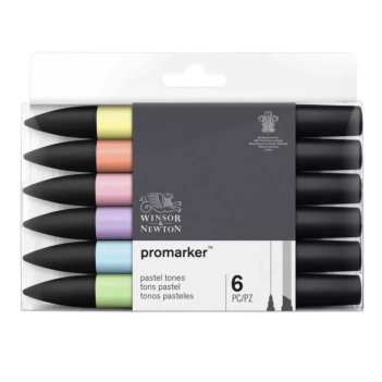 6er-Set Winsor and Newton Promarker Pastellstifte