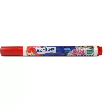 SUPER OFERTA **40%** Rotulador Textil Acrilpen Rojo Fuego Acrilex