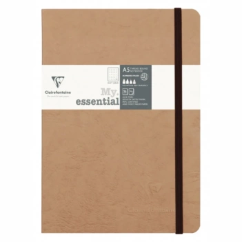 Cuaderno My Essential Marrón Clairefontaine 14,8x21cm