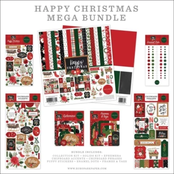 Mega Kit de Scrapbooking Happy Christmas Carta Bella
