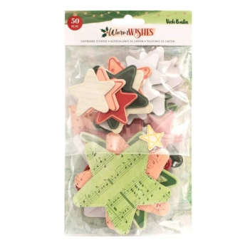 Chipboard Stickers Warm Wishes Vicki Boutin