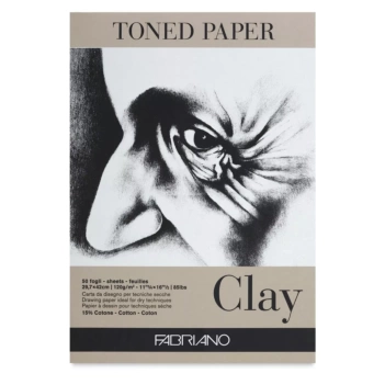 Bloc Toned Paper Clay A4 120g/m² Fabriano