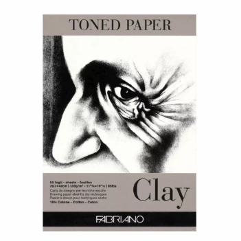 Bloc Toned Paper Clay A3 120g/m² Fabriano