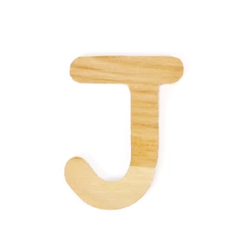 SUPER OFERTA **30%** Letra J en Madera sin Barnizar Stamperia