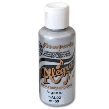Allegro Silver Stamperia Acrylic Paint 59ml