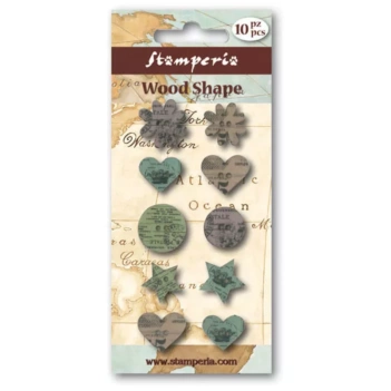 SUPER DEAL **40%** Stamperia Muticolour Wooden Buttons