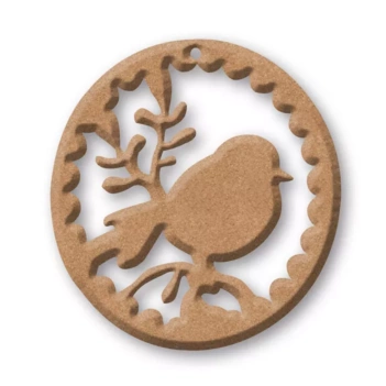 SUPER DEAL **40%** Stamperia MDF Shape Circle with Bird 