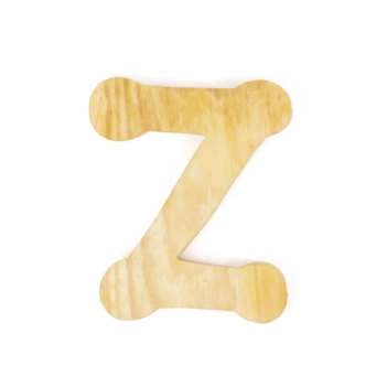 SUPER OFERTA **30%** Letra Z en Madera sin Barnizar Stamperia