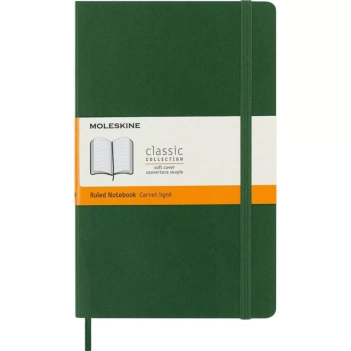 Myrtle Green Notebook Classic Soft Cover Stripes 13x21cm Moleskine