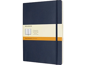 Moleskine Classic Collection Blanko Notizbuch Softcover Saphirblau 13x21cm 