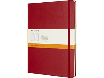 Moleskine Classic Collection Liniertes Notizbuch Hardcover Karminrot 19x25cm 