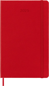 Agenda Classic 2025 azul zafiro tapa blanda 13x21cm Moleskine