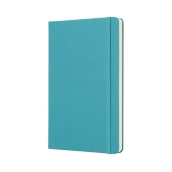 Moleskine Classic Plain Reef Blue Softcover Notebook, 13 x 21 cm