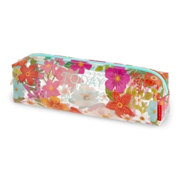 Transparent Pencil Case Flowers Legami