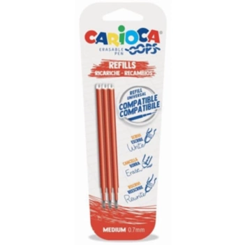 Carioca Oops Pop Set van 3 Uitwisbare Rode Navullingen