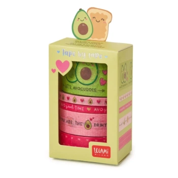 Set 5 Washi Tape Tape By Tape Avocado Legami