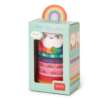Set 5 Washi Tape Tape By Tape Cute Rainbow Legami