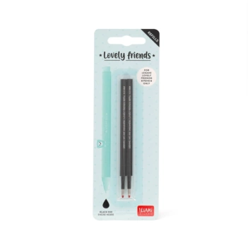 Set de 2 recambios bolígrafo de gel Lovely Friends Negro Legami