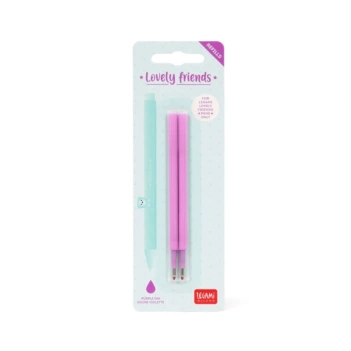 Set of 2 refill gel pens Lovely Friends Violet Legami