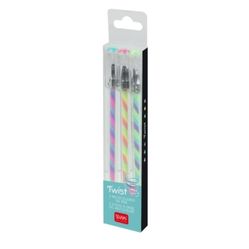 Conjunto de 3 canetas de gel Legami Twist Multicoloridas