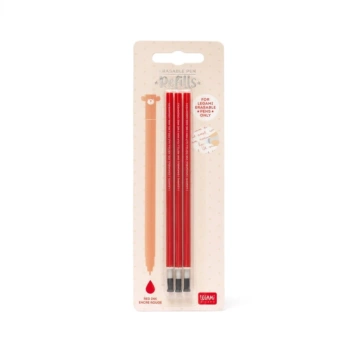 Set of 3 refills Erasable Pen Erasable Gel Pen Erasable Pen Red Legami