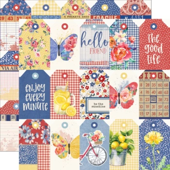 Papel Enjoy Every Minute SV Linen Market Simple Stories 30x30cm