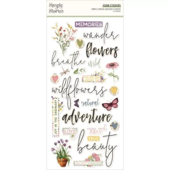 Chipboard Clusters SV Meadow Flowers Simple Stories