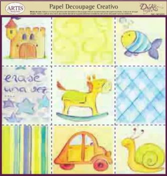 Papier do decoupage 0813223 Pewnego razu 30x30 cm. Dayka