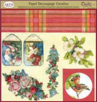 Papier do decoupage 0813226 Patchwork 30x30 cm. Dayka