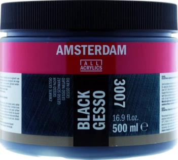Amsterdam Gesso Schwarz 500 ml.