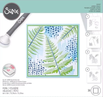 Set de Plantillas de Stencil Sea Scape Sizzix 15x15cm