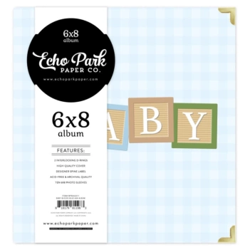 Álbum de 2 anillas Baby Blocks Blue Winnie The Pooh Baby Echo Park 15x20cm