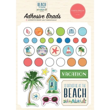 Brads adhesivos Beach Town Carta Bella