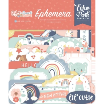 Die-Cuts Ephemera Baby on Board Girl Echo Park