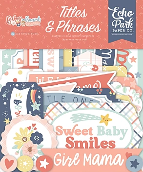 Die-Cuts Titles & Phrases Baby on Board Girl Echo Park