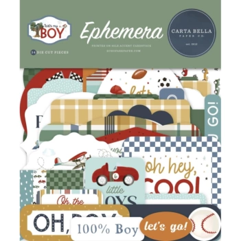 Die-cuts ephemera That's My Boy Carta Bella