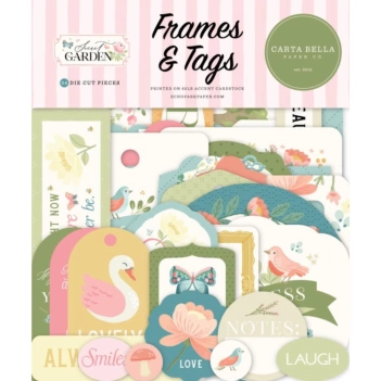 Die-cuts Ephemera marcos et tags Secret Garden Carta Bella
