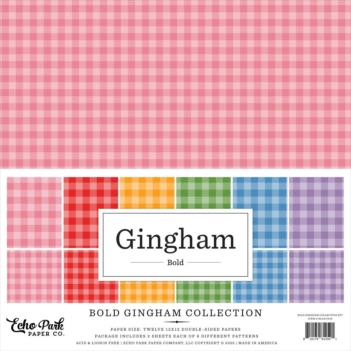 Scrapbooking kit Gingham Bold Echo Park 30x30cm