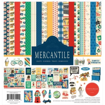 Carta Bella Mercantile Scrapbooking Set 30x30cm