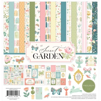 Kit de scrapbooking Secret Garden Carta Bella 30x30cm