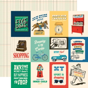 Carta Bella Mercantile Paper 3"x4" Journaling Cards 30x30cm