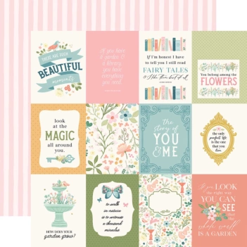 Papier 3"x4" Journaling Cards Secret Garden Carta Bella 30x30cm