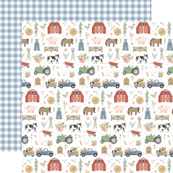 Papel Farm Day Finds On The Farm Carta Bella 30x30cm