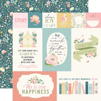 Papel Magic Journaling Cards Secret Garden Carta Bella 30x30cm