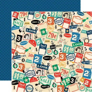 Carta Bella Mercantile Papier Mercantile Ad Clippings 30x30cm