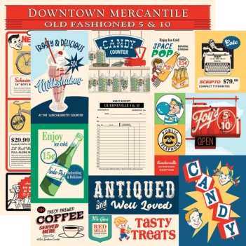 Carta Bella Mercantile Papier Multi Journaling Cards 30x30cm